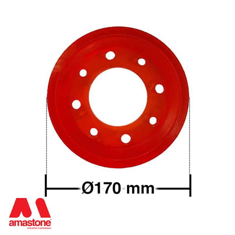 Resin ring for guide wheel Ø 170 / 300 / 385 / 400 mm (compatible  pellegrini)