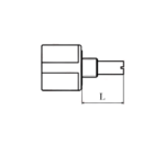 Bourns Single Turn 10kΩ Potentiometer Shaft Length L