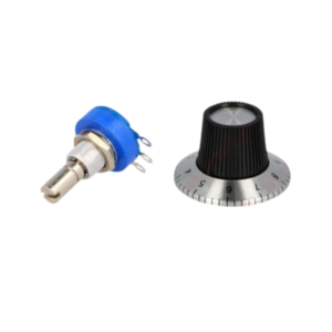 Knob + Single Turn 10kΩ Potentiometer