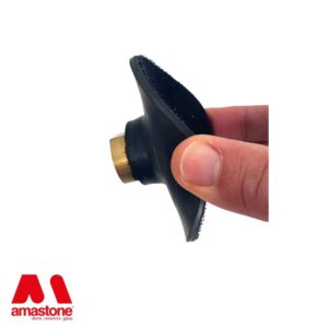 Velcro backing pad with central hole - FLEXIBLE - Amastone