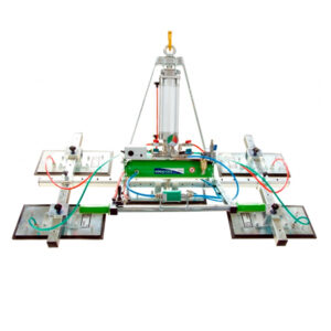 Vacuum lifter for slabs “EXENTIAL” with pneumatic tilting plate – Manzelli