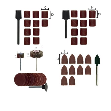 Abrasive Kit In Standard Corundum Sanding & Finishing Proxxon