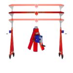Easy Crane Mobile Gantry Crane On Wheels Adjustable Height 3000 Mm Amastone