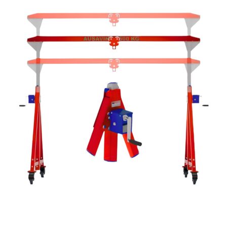 Easy Crane Mobile Gantry Crane On Wheels Adjustable Height 3000 Mm Amastone