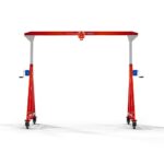 Easy Crane Mobile Gantry Crane On Wheels Adjustable Height 3000 Mm 500 Kg Amastone