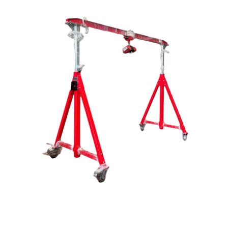 Easy Crane Mobile Gantry Crane On Wheels Battery Powered Hoist 500kg H3000 Mm Amastone