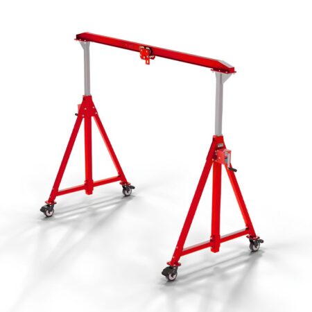Easy Crane Mobile Gantry Crane On Wheels Battery Powered Hoist Height 3000 Mm Amastone
