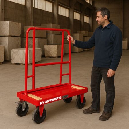 Easy Trolley Slab Transport Cart Wheels 1000kg Amastone Gpf