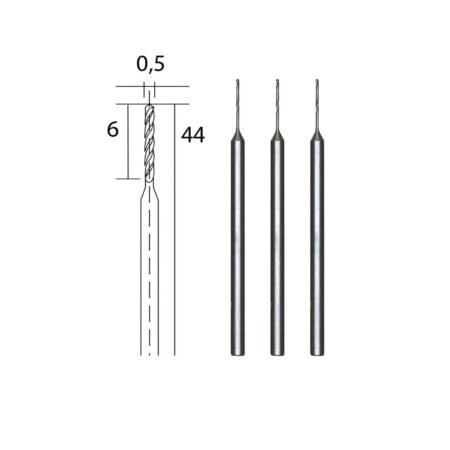 Hss Twist Drill Bits – Ø0.5 Mm Ø2.35 Mm Shank – Proxxon