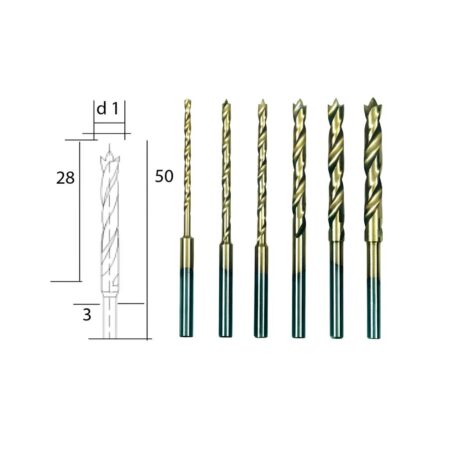 Set Of 6 Hss Twist Drill Bits Ø3 Mm Shank – Proxxon