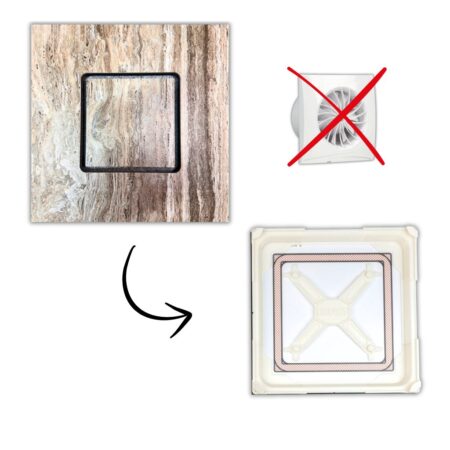 Tile Ready Cover For Bathroom Extractor Fan