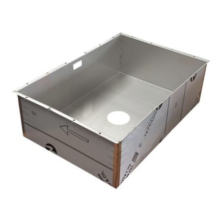 Undermount Stainless Steel Kitchen Sink Fully Tileable Flat Bottom