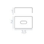Galvanized Hook With Slot – Dimensions