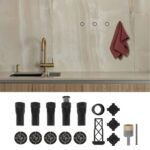 Hidden Recessed Towel Holder Set Modern Bathrooms
