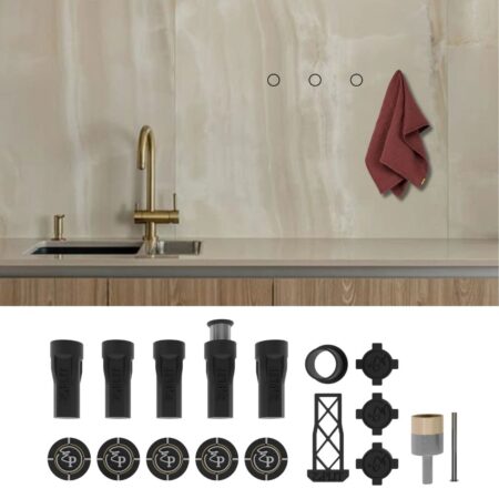 Hidden Recessed Towel Holder Set Modern Bathrooms
