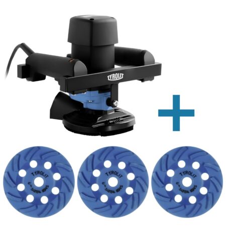 Hge125 Grinder Kit With 3 Dgu Turbo Diamond Cup Wheels Ø125 Mm – Tyrolit