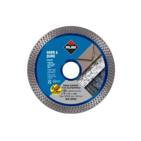 Superpro Diamond Blade Ø85 Mm Hard Materials – Rubi