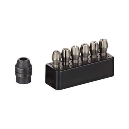 7 Piece Set Micromot Collets And Clamping Nut 28940 – Proxxon