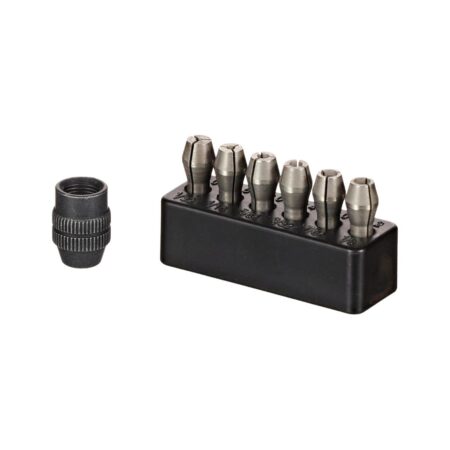 7 Piece Set Micromot Collets And Clamping Nut
