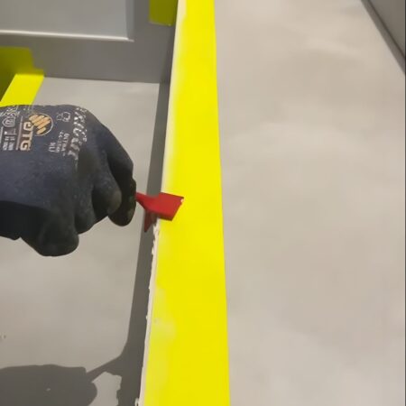 90° Inside Corner Grout Finishing Trowel 2 Mm Radius