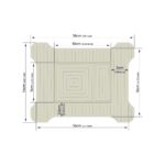 Tileable Wc Flush Plate Compatible With Grohe System