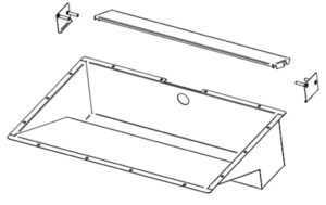 Undermount Stainless Steel Bathroom Basin Fully Tileable Flush Edge