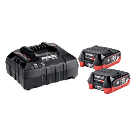 Metabo Starter Pack Fast Charger 2 Batteries 12v 4.0ah