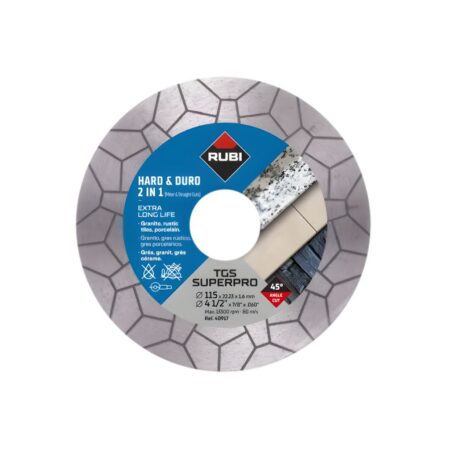 Tgs Diamond Blade For Straight And 45° Mitre Cuts On Porcelain Stoneware Rubi