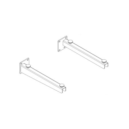 Double Brackets 38 Cm With Plate Ideal For Bathroom Countertop Support