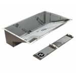 Undermount Stainless Steel Bathroom Basin Fully Tileable With Inspection Drain Channel – Flush Edge