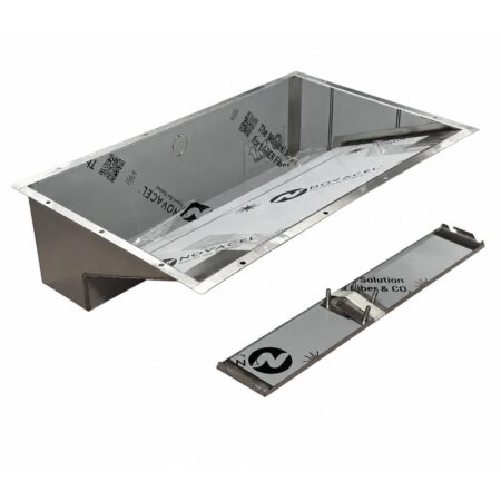Undermount Stainless Steel Bathroom Basin Fully Tileable With Inspection Drain Channel – Flush Edge