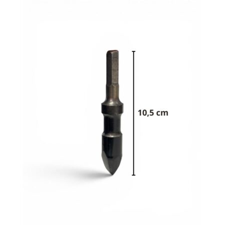Point Chisel For Pneumatic Hammer Ex 10.2 Shank H 105 Mm